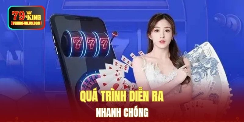 Quá trình diễn ra nhanh chóng 